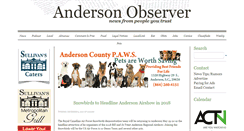 Desktop Screenshot of andersonobserver.com